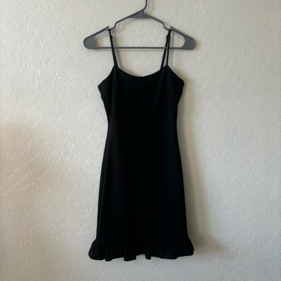 Lulus Spoonful Of Sass Black Ruffled Bodycon Mini Dress XS Cocktail Wedding - Picture 5 of 10